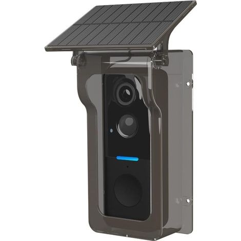 Drahtlose Türklingelkamera Mit Solarabdeckung, 1080p-video, Gegensprechanlage Mit Nachtsicht Und Pir-bewegungserkennung, Smart Home Security Ip65 Wasserdicht Für Tuya