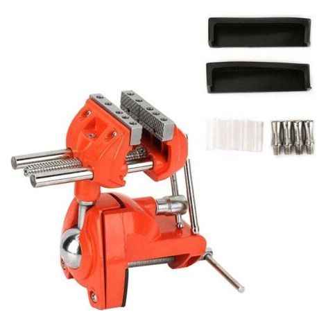 Drehspannschraubstock, Mini-tischschraubstock, 360° Verstellbar, 70 Mm Backenbreite, Tischschraubstock Für Werkbank-zimmerei-muntra