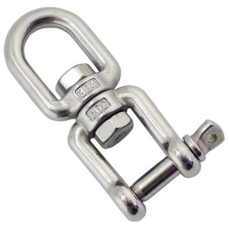 Drehschäkel Für Anker- Und Festmacherketten, Drehverbinder Aus Edelstahl 304 Für Boote – 6 Mm