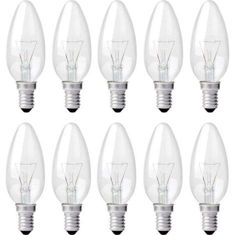 E14 40 W Dimmbare Glühbirnen Warmweiß 2700 K 400 Lm Edison-schraubsockel 10er-packung-kzq