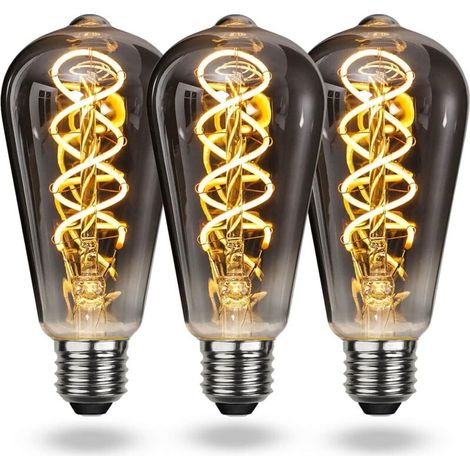 E27 Vintage Led-glühbirne, Warmweiß, 4 W, Dimmbar, Spiralfaden – Ideal Für Wohnzimmer, Schlafzimmer, Flur, Terrasse – Energieklasse A++