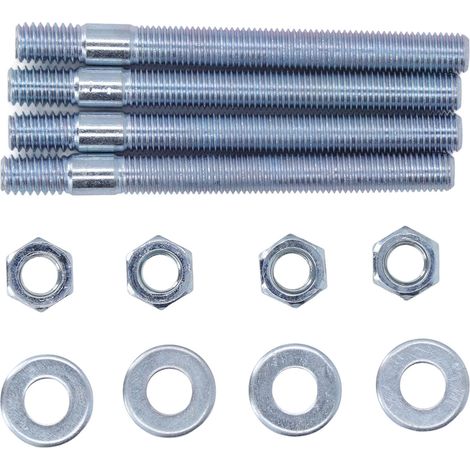 S-giant 3,5-zoll-vergaserbolzen-set, Metall-vergaserbefestigungsbolzen-kit Mit Distanzstücken Für 5/16-zoll-gewindeansaugkrümmer
