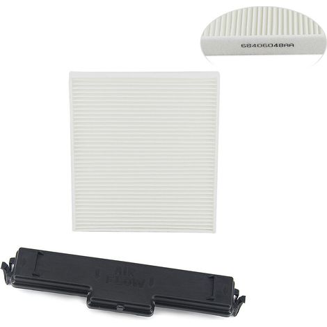 Innenraumfilter-set – Klimaanlagenfilter + Ersatzfilter Für Die Zugangsklappe – Kompatibel Mit Dodge Ram 1500 68406048aa