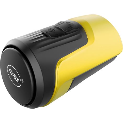Elektrische Fahrradklingel, Lauter Elektronischer Fahrradhupenalarm, 4 Klangmodi, Wiederaufladbarer Usb-akku, Wasserdichter Summer (schwarz Gelb)