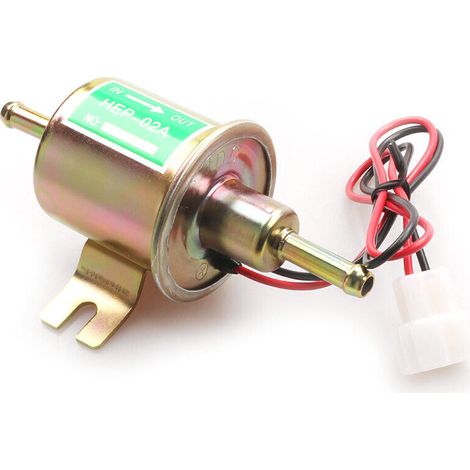 Elektrische Kraftstoffpumpe, 12 V, 4–7 Psi, Hohe Saugkraft, Benzin/diesel, Kompatibel Für Autos Und Maschinen, Aluminiumguss – Hep-02a