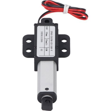 Elektrischer Mini-linearantrieb Mit 24 V, 30 Mm Hub, 50 N Druckkraft, 15 Mm/s Geschwindigkeit, Schutzart Ipx4, Wasserdichte Elektrische Schubstange