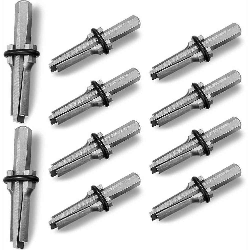Ensemble De 10 Pièces Comprenant Des Coins De Fendage, Des Coins Et Rondelles De 19 Mm (3/4 Pouce), Des Ciseaux Robustes Et Des Outils De Fendage Pour Marbre, Roche Et Béton.