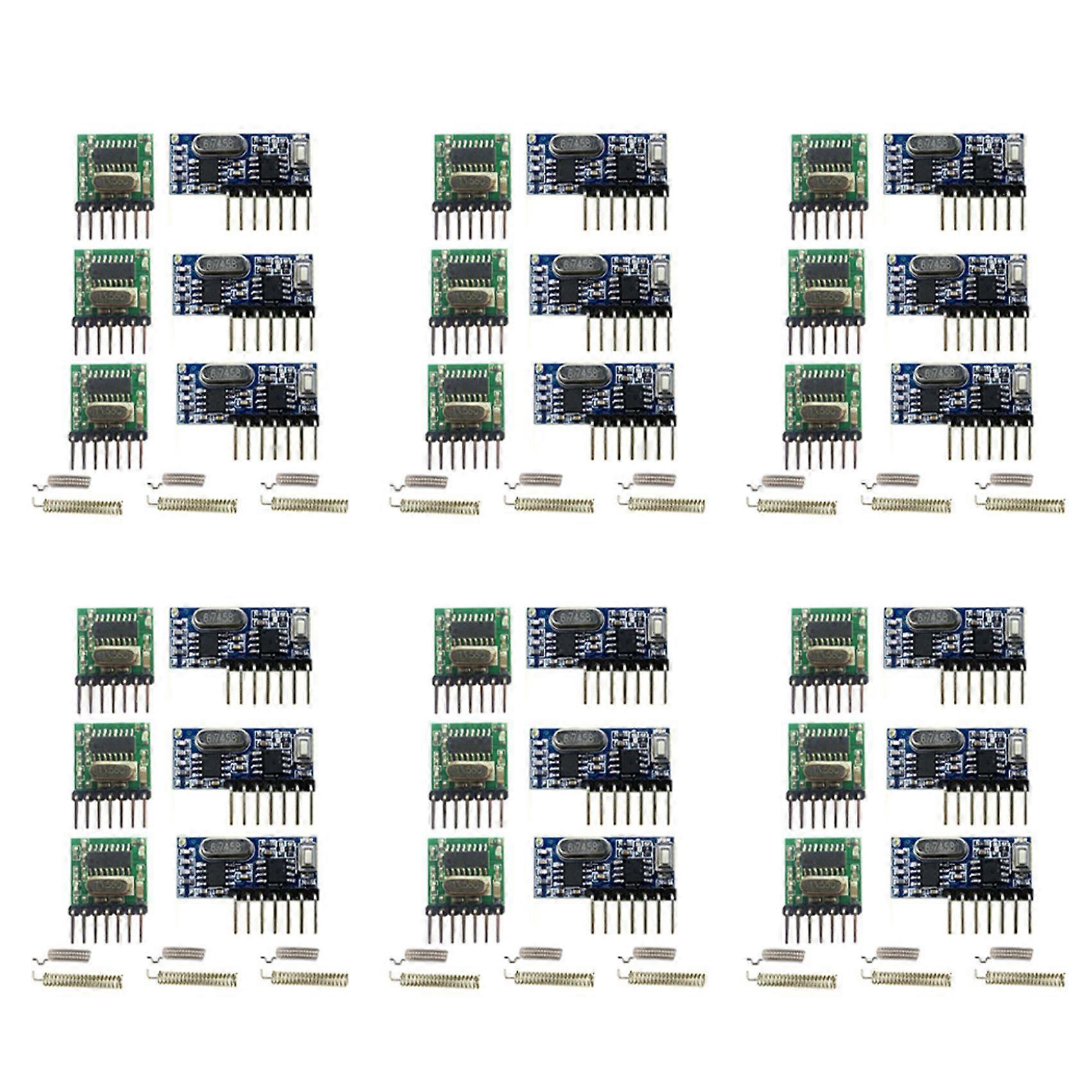 Émetteur Et Récepteur Sans Fil Rx480e-4wqb 433 Mhz, Kit De Liaison De 6 Unités Avec 4 Canaux De Sortie Pour Télécommande