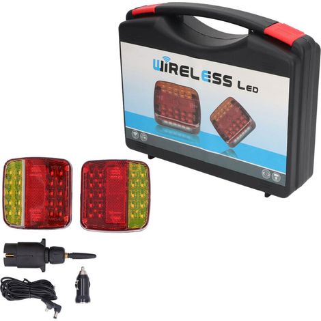 Eosnow Square Trailer Lights Kit, Kabellos, Wasserdicht Ip65, Magnetisch, Rot, Gelb, Dc5v