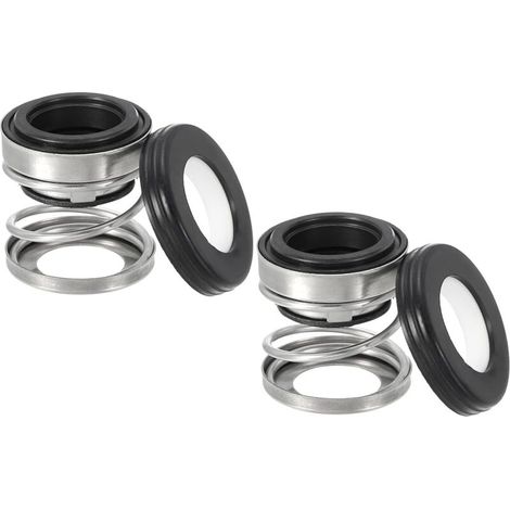 Ersatz Für Mechanische Wellendichtung, Karbon-keramik-ringdichtung, Wellenfeder-set, 2 Stück, 108–14, Für Wasserpumpe, Ölzylinder, Schwarz, Silber, 0,55 Zoll (14 Mm)