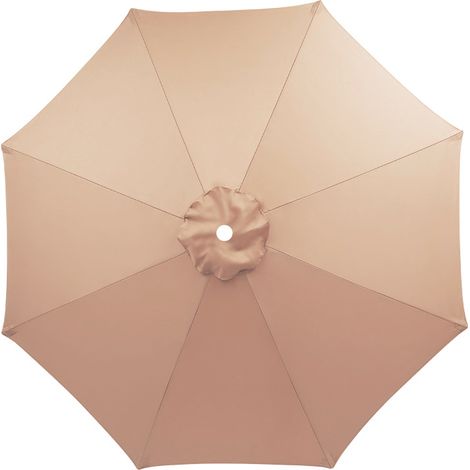 Ersatzbezug Für Sonnenschirm 8 Rippen 3 M, Wasserdicht, Uv-beständig, Ersatzstoff, Waschbar, Atmungsaktiv, Champagnerfarbe (ohne Rippen)