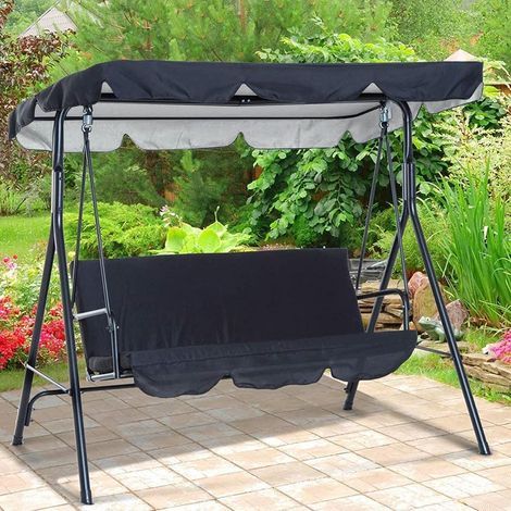 Ersatzplane Für Schaukel, Wasserfest Und Uv-beständig, Für Terrasse, Hängematte Oder Garten, Silberbeschichtung, Maße: 164 X 114 X 15 Cm