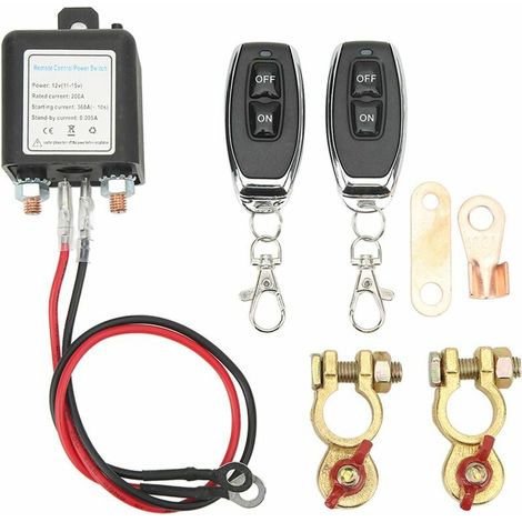Ferngesteuerte Batterieabschaltung Dc 12 V – Trennschalter Für Autos – Stromstärke 200 A – Kontrollbereich 48,78 M – Material Abs Und Kupfer – Dc 12 V