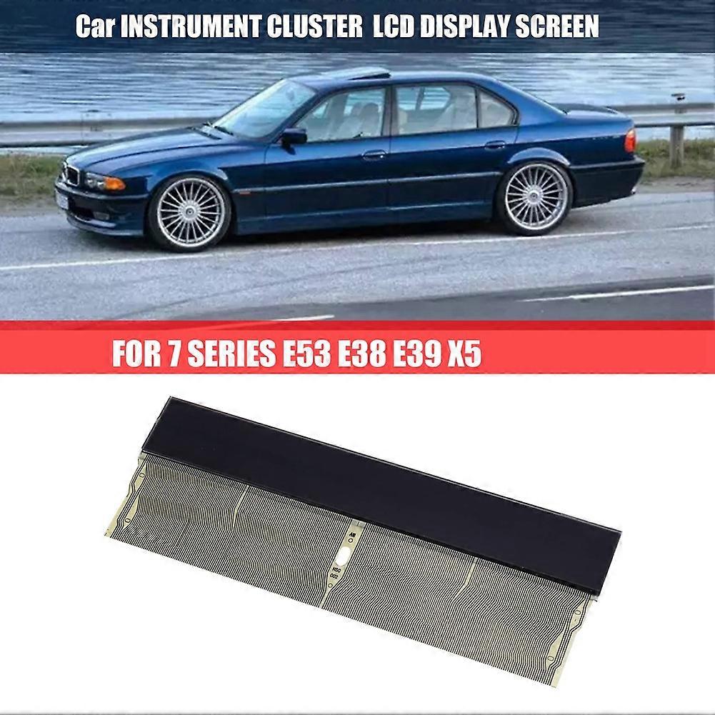 Écran Lcd Pour Bmw X5 E53, Série 5 Et Série 7 E39 E38 (1996–2003) – Console Centrale Avec Câble Plat Radio Et Écran Lcd
