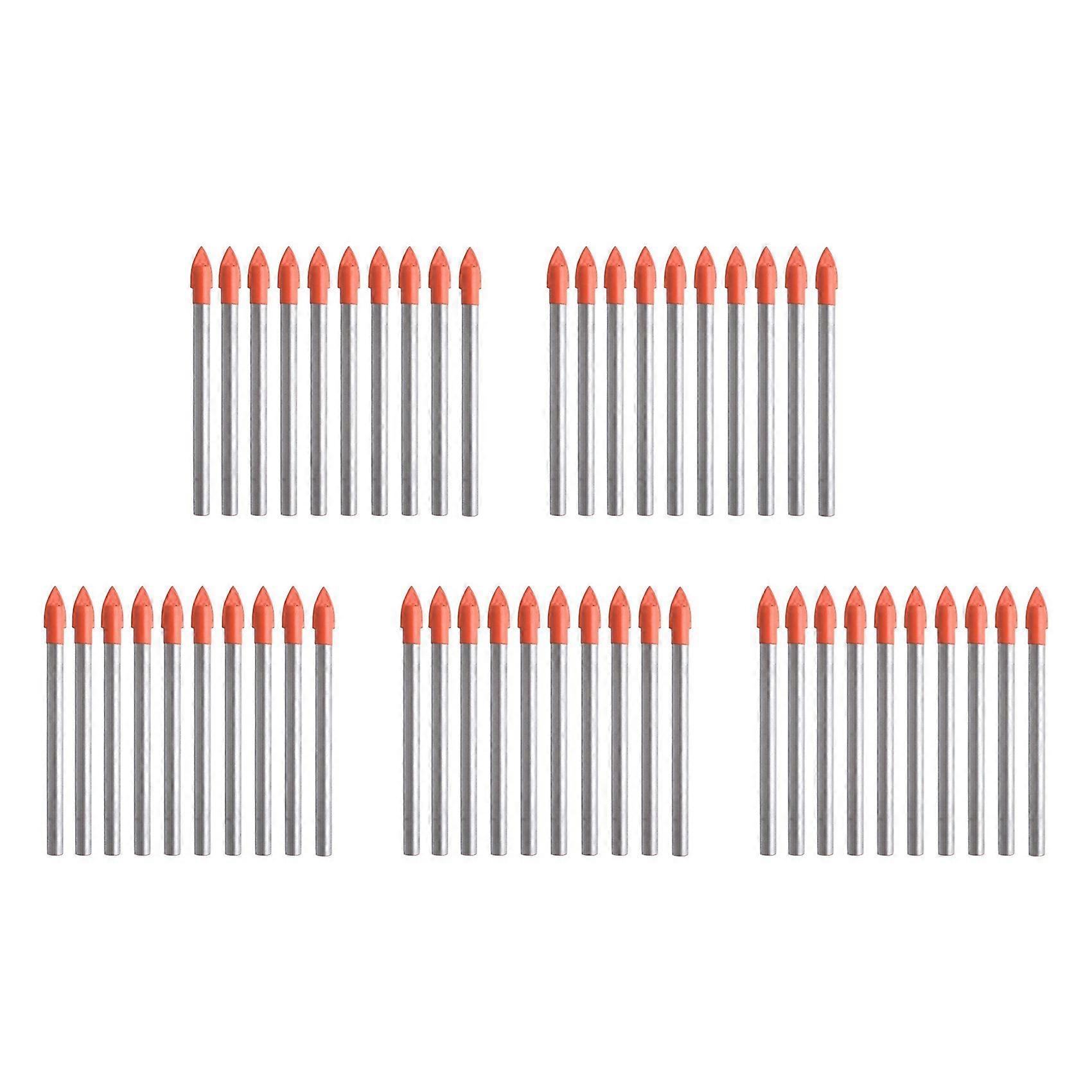 Ensemble De 50 Forets En Carbure De 6 Mm Pour Verre Et Carrelage