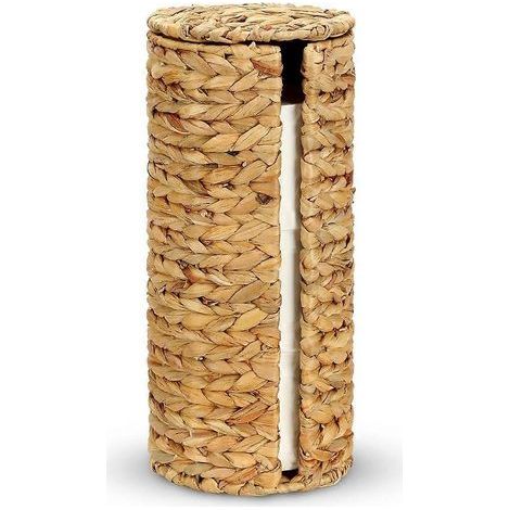 Freistehende Toilettenpapieraufbewahrung Mit Deckel, Freistehender Toilettenpapierhalter Aus Wasserhyazinthe, Toilettenpapier-aufbewahrungskorb
