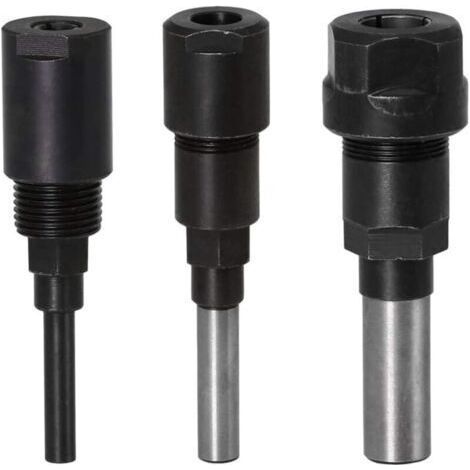 Fräser-spannzangen-verlängerung, Fräser-spannzangen-verlängerung Und Trimmen, Trimmen, Gravieren, Maschine, Holzbearbeitung, Bohrfutterhalter, Fräser (1/4 Schaft + 8 Mm Schaft + 1/2 Schaft). Dyk.
