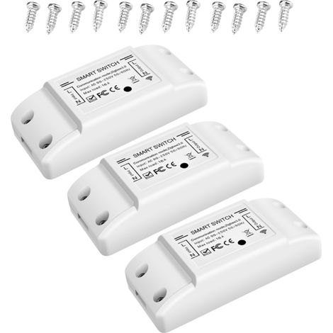 Intelligenter Wlan-unterbrecher 220 V Smart Switch Wifi App Tuya/smart Life Kompatibel Mit Alexa Und Google Home (wifi 10a,2200w)