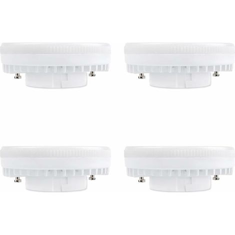 Gx53 Led-lampe 9 W, Kaltweiß 6000 K, 120 °, Entspricht Gx53 15 W–18 W Cfl-lampe, 900 Lm, Nicht Dimmbar, Led-einbaustrahler Für Küchenmöbel/decke/schrank, 4er-set – Trimec
