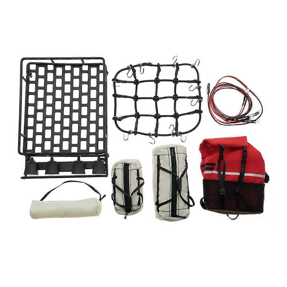 Sac De Rangement, Porte-bagages, Sac À Main, Sac De Couchage, Filet À Bagages, Décoration Lumineuse Pour Voiture Rc Crawler 1/10, 1/12 Et 1/14