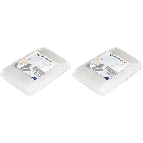 Geprägte Vakuumbeutel 200 X 250 Mm (20 X 25 Cm), 100 Stück, Für Lebensmittel, Für Alle Arten Von Vakuumiergeräten (2er-pack)