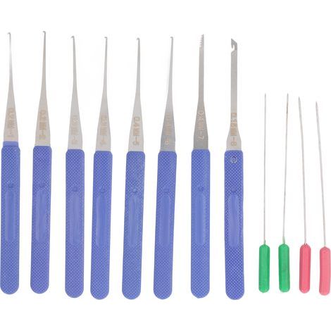 Gewindebohrer-ausdreher-set Aus Federstahl (12 Stück) Für Gebrochene Und Beschädigte Schrauben (0,15 Mm – 0,4 Mm).