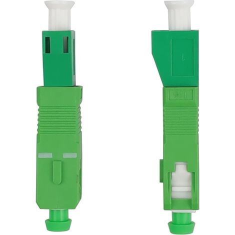 Glasfaser-schnellverbinder, 2 Stück Sc/apc-buchse Auf Lc/apc-stecker, Grüner Glasfaser-koppler, Keramikkern, Für Optische Kabel Und Patchpanels