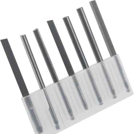 Gravierwerkzeuge Bildhauer Graviermesser 7 Stück Stahlgravur Gravurbits Für Pneumatischen Schlag