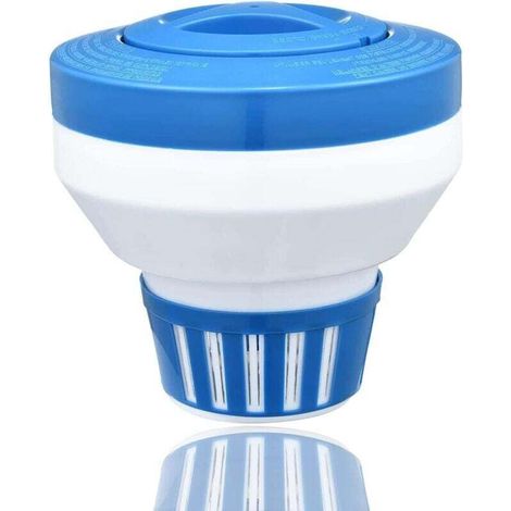 Großer Schwimmender Chlordiffusor Von 18 Cm, Geeignet Für Schwimmbäder, Ideal Für Innen- Und Außenpools, Mit Einstellbarem Diffusionssystem.