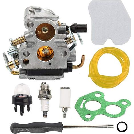 Vergaserbaugruppe Kompatibel Mit Husqvarna 235 236 240, Inklusive Schraubendreher, Ölschlauch Und Ölfilter Für Motocross Und Kettensäge.