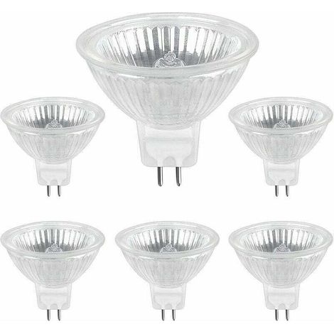Halogenlampe Mr16 Gu5,3 35 W 12 V – Set Mit 6 Spotlampen Für Innen- Und Außenbeleuchtung
