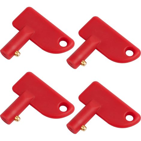 4er-pack Ersatzschlüssel Für Den Hauptschalter Der Batterie (14 Mm Durchmesser) - Universelle Abs-kunststoffschlüssel Für Autos Und Boote