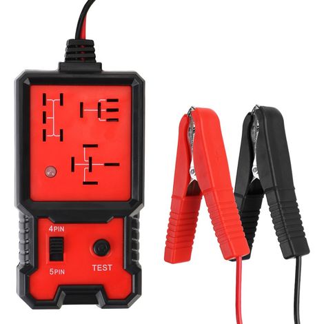 Houhence – 12-v-auto-relaistester – Elektronischer Prüfer Mit Clips – Kompaktes Autobatterie-diagnosetool