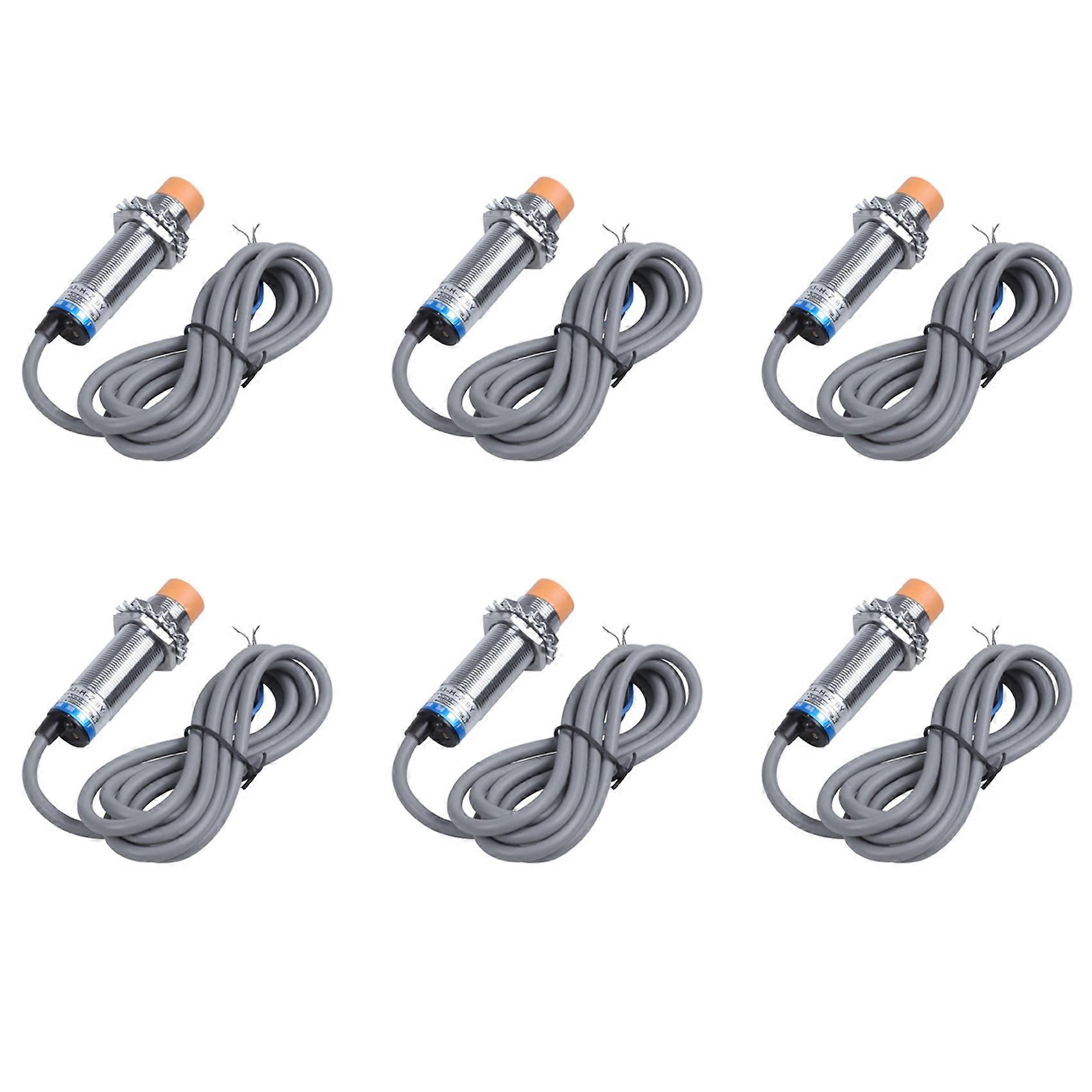 6 Capteurs De Proximité Capacitifs Ljc18a3-hz/by 1-10 Mm, Interrupteur Pnp No, Cc 6-36 V, 300 Ma