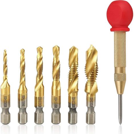 Set Mit 7 Hochleistungs-metallbohrern Aus Hss-stahl, Kompatibel Mit Allen Haushalts- Und Profibohrmaschinen