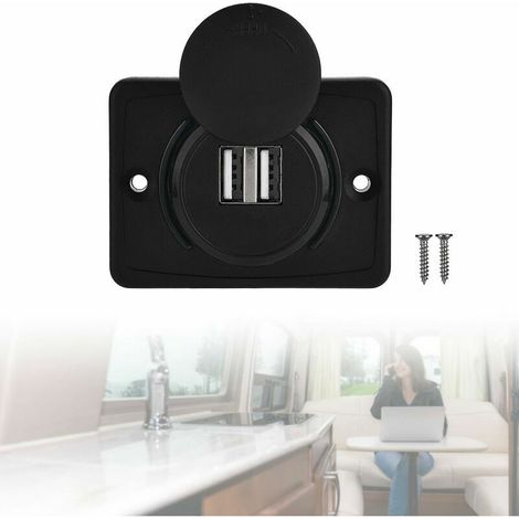 Integrierte 12-v-auto-usb-steckdose – Doppelter 3,1-a-usb-anschluss – Led-anzeige – Beständige Materialien – Für Wohnmobile Und Boote