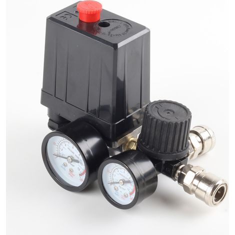 Kcvv – Luftkompressor-druckschalter-steuerventilregler 220 V – Druckbereich 0–180 Psi – Durchflussrate 3000 L/min – Vertikale/horizontale Installation