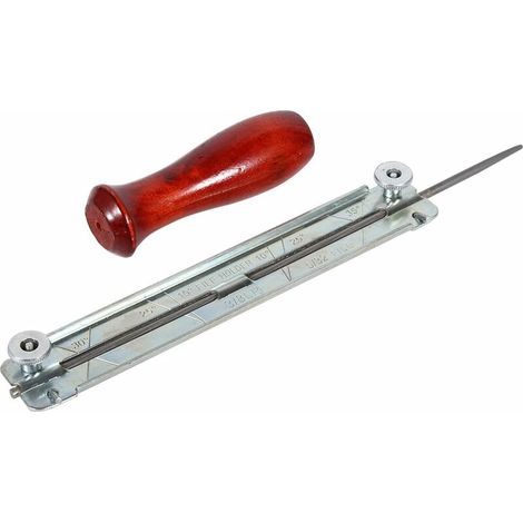 Kettensägenschärfer-set, Feile Und Kettenführung, Holzgriff (4,8 Mm)