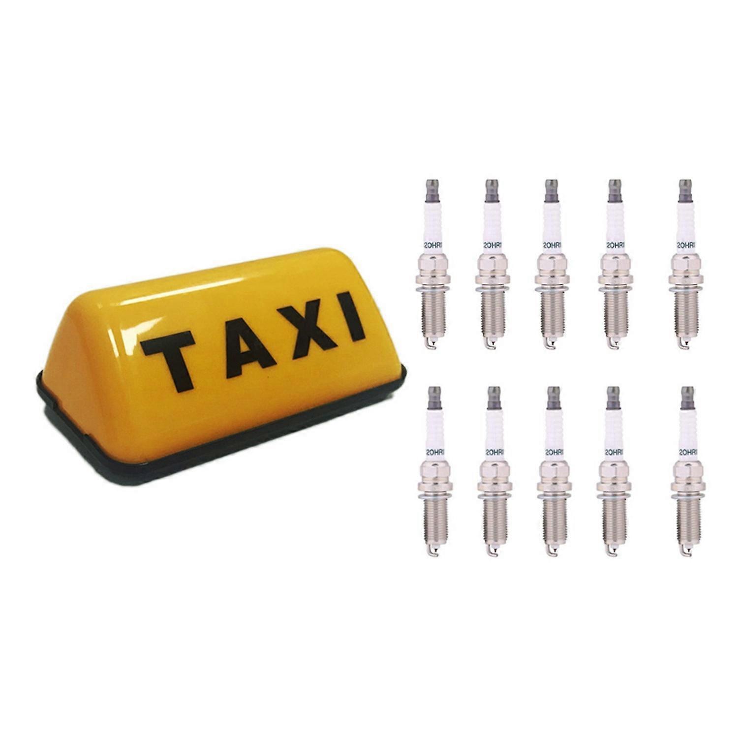 1 Panneau Lumineux Led Pour Taxi (éclairage Diurne) Et 10 Bougies D'Allumage Iridium Sc20hr11 90919-01253