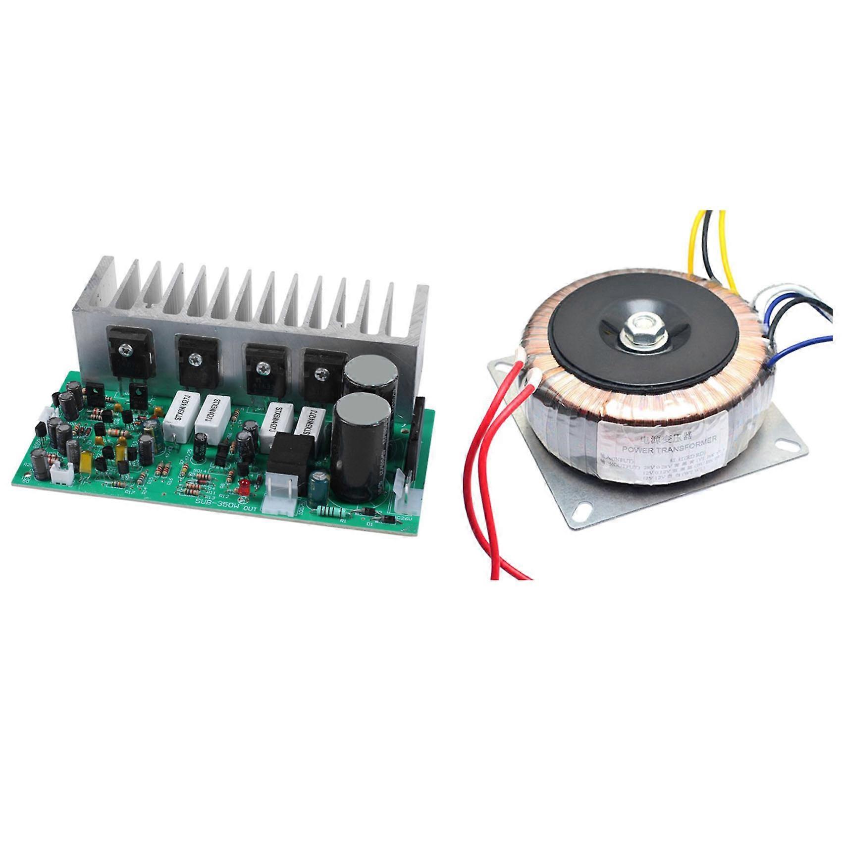 Carte D'Amplification Pour Subwoofer 350 W Mono Haute Puissance Et Transformateur Double Ac 28 V/12 V (12 V Simple 200 W)