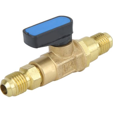 Klimaanlage, Kühlschrank, Kältemittel-regelventil, Adapter, 1/4 Sae-fluor-kugelhahn