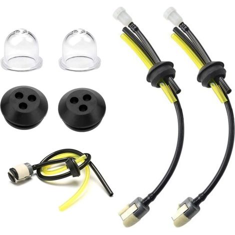 Kraftstoffschlauch Mit Filter, Universal-kraftstofffilter-set, Kraftstoffschlauch Für Freischneider, Trimmer-kraftstoffschläuche Mit Primerbirne, Für Gartenarbeit Und Landwirtschaft, 2 Sets