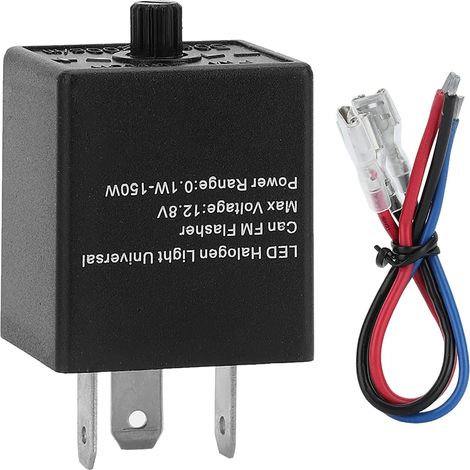 Led-blinker, 12 V, 24 V, 3-polig, Verstellbar, Led-blinkrelais, Blinker, Blinker Für Motorrad, Automobil