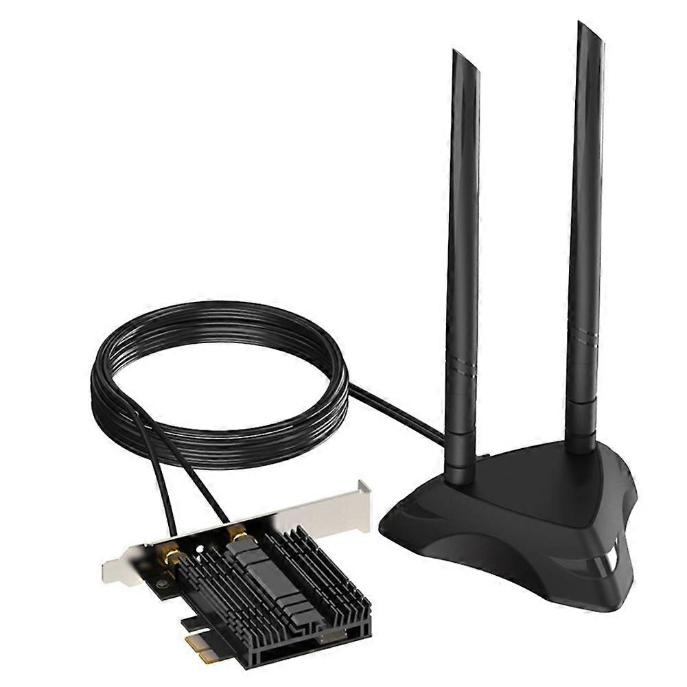 Carte Réseau Edup Wifi 6 Gigabit 1800 Mbps Pcie Avec Récepteur Sans Fil, Bluetooth 5.2 Et Base.