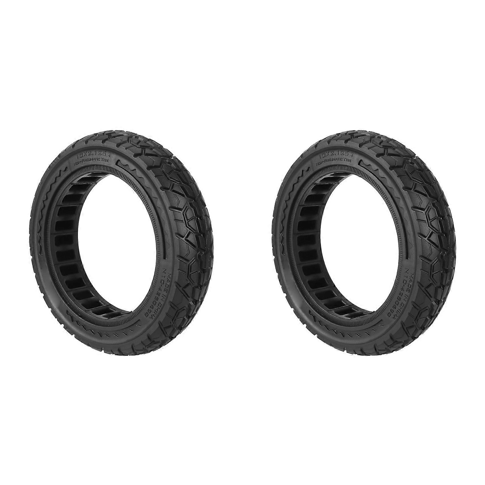 Pneus Noirs Nedong 10x2.125 Tout-terrain Pleins Pour F20/f25/f30/f40