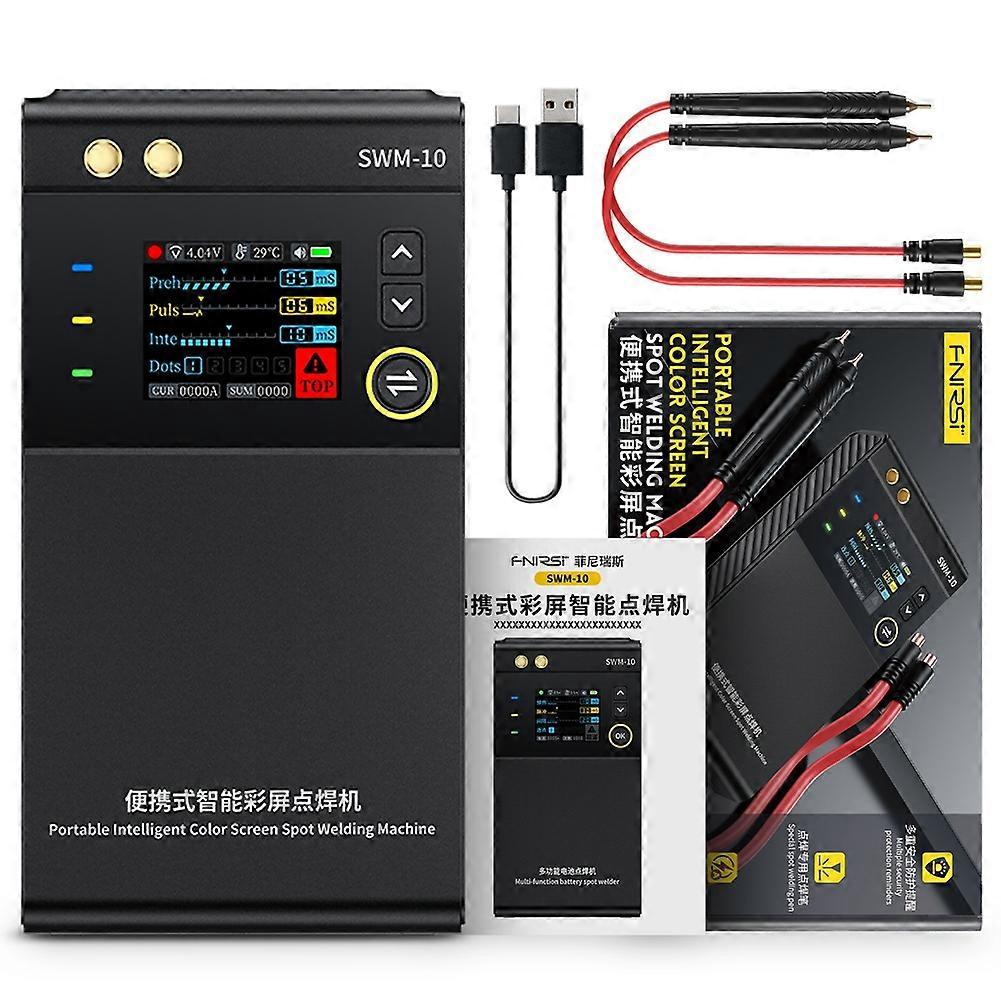 Soudeuse Par Points Portable Fnirsi Swm-10, Mini-soudeuse Diy, Compatible Avec Batteries 18650, 5000 Mah, Soudable Jusqu'à 0,25 Mm