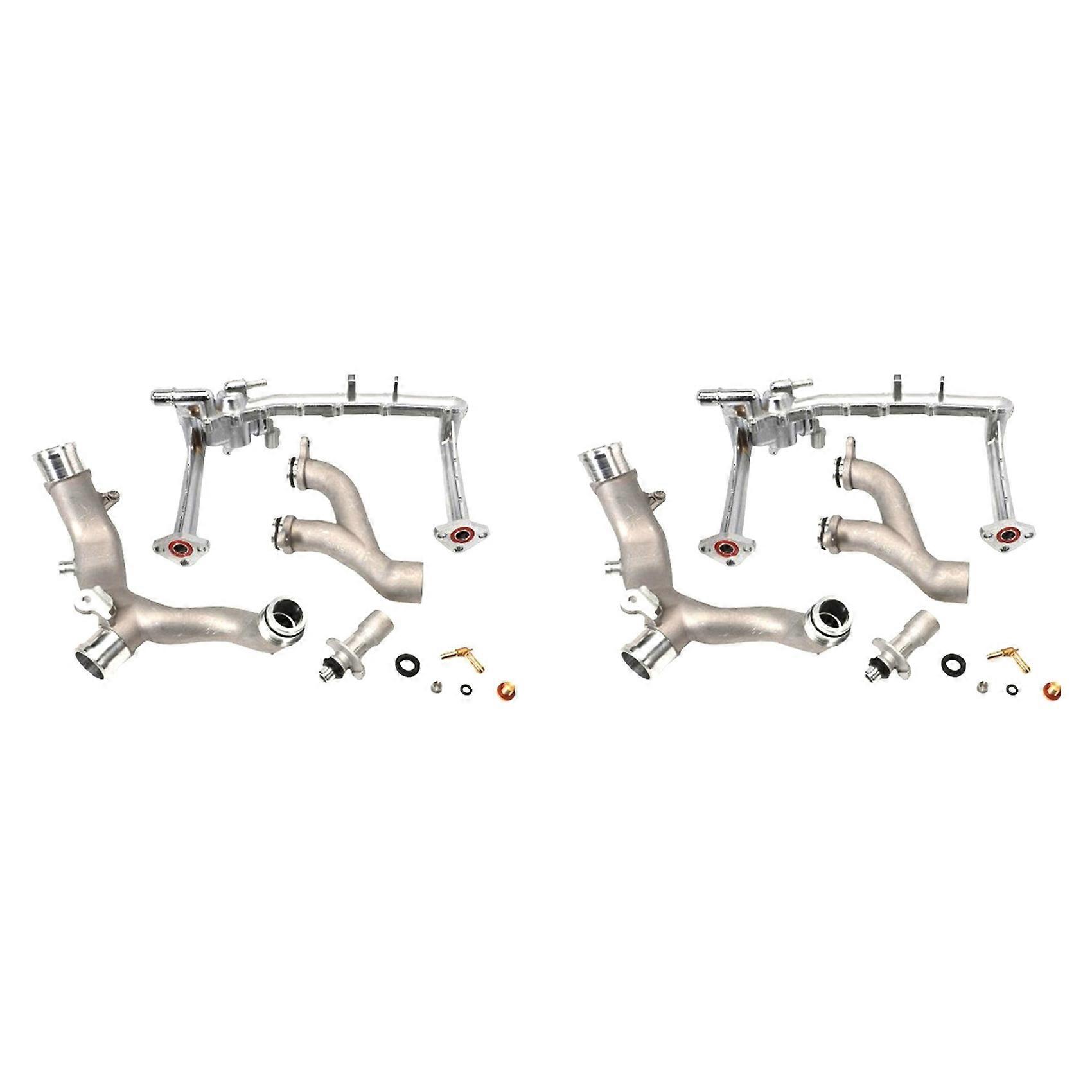 Kit De 2 Tuyaux De Refroidissement Métalliques Pour Land Rover Jaguar Xf Xj Xe 3.0l V6 (lr075991, Lr092992, Lr028136, Lr049990)
