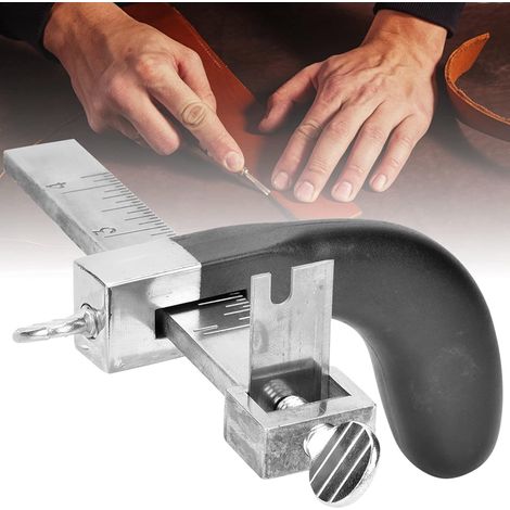 Lederschneidewerkzeug, Lederschneidewerkzeug, Lederschneidewerkzeug, Lederhandwerkswerkzeuge Mit 2 Klingen Für Diy-lederhandwerkswerkzeuge
