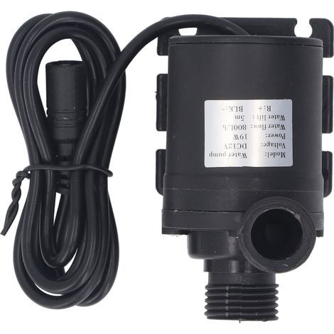 Leise Tauchpumpe, Förderhöhe 5 M, Fördermenge 800 L/h (200 Gph), Ideal Für Springbrunnen, Hydroponik-teiche Und Aquarien. 20 Mm Eingang/ausgang, 6–12 V Dc.