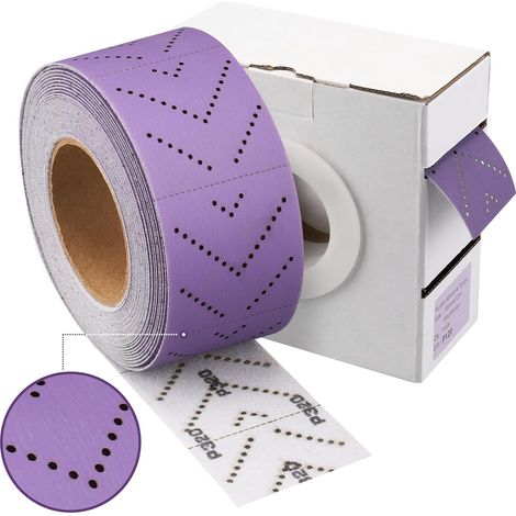 Lila Keramik-auto-schleifpapier, Sauberes Mehrloch-schleifblatt – 70 Mm X 12 M, Für Holz-, Auto- Und Karosseriereparaturen, Körnung 120